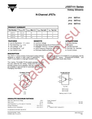 J112-TR1-E3 datasheet  
