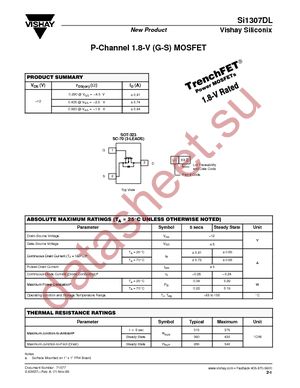 SI1307DL-T1-E3 datasheet  