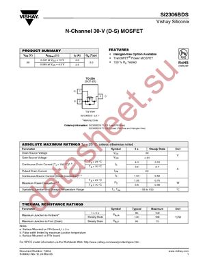 SI2306BDS-T1-E3 datasheet  