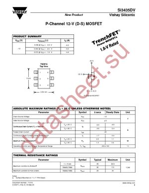 SI3435DV-T1-E3 datasheet  