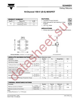 SI3440DV-T1-E3 datasheet  