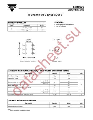 SI3456DV-T1-E3 datasheet  