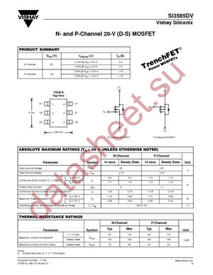 SI3585DV-T1 datasheet  