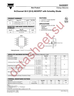 SI4322DY-T1-E3 datasheet  