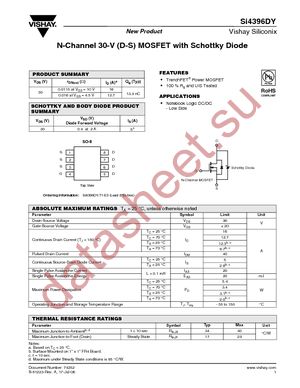 SI4396DY-T1-E3 datasheet  