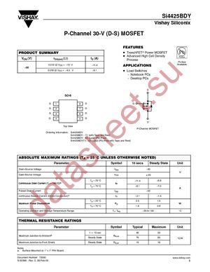 SI4425BDY-T1-E3 datasheet  
