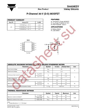 SI4429EDY-T1-E3 datasheet  