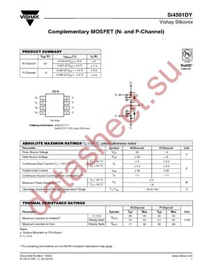 SI4501DY-T1-E3 datasheet  