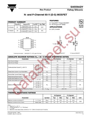 SI4559ADY-T1-E3 datasheet  