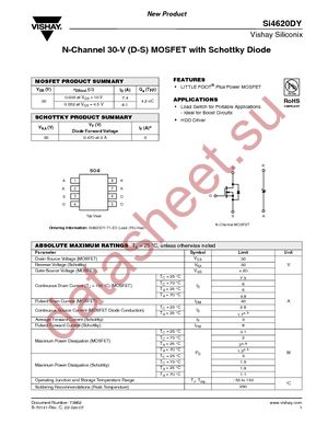 SI4620DY-T1-E3 datasheet  