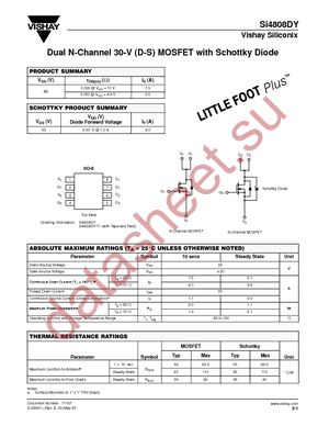 SI4808DY-T1-E3 datasheet  