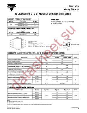 SI4812DY-T1-E3 datasheet  