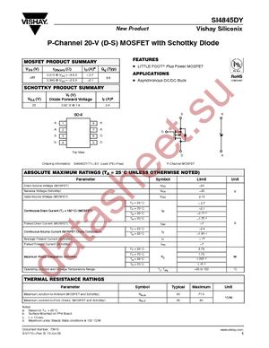 SI4845DY-T1-E3 datasheet  