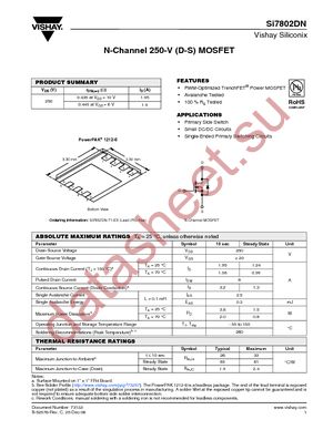 SI7802DN-T1-E3 datasheet  