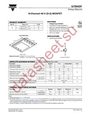 SI7884DP-T1 datasheet  