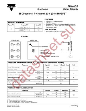 SI8901DB-T2-E1 datasheet  
