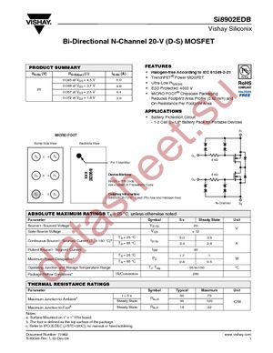 SI8902EDB-T2-E1 datasheet  