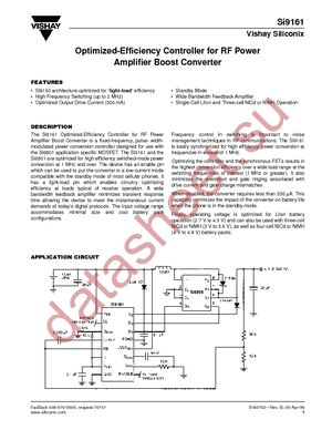 SI9161DB datasheet  