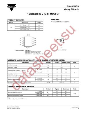 SI9435BDY-T1-E3 datasheet  