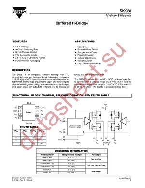 SI9987DY-T1-E3 datasheet  