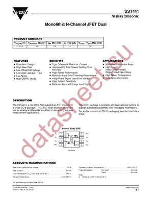 SST441-E3 datasheet  