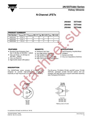 SST5484-T1 datasheet  