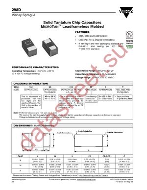 298D336X0010P2T datasheet  