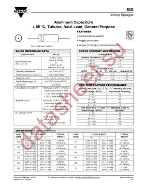 53D103G063KD6 datasheet  