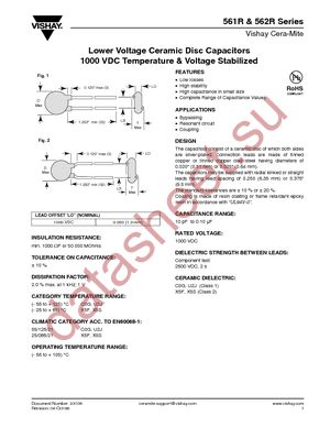 562R10TSD20 datasheet  