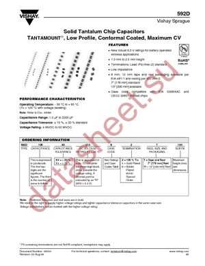 592D227X96R3V2T20H datasheet  