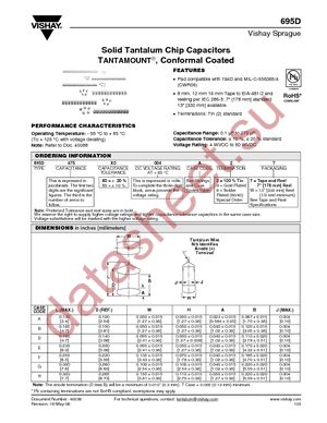 695D226X0015F2T datasheet  