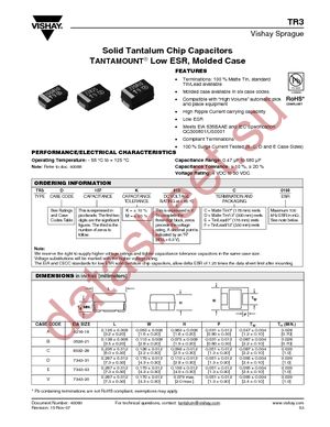 TR3C476K016C0300 datasheet  