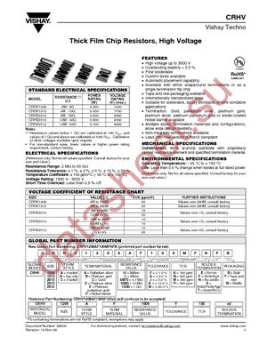 CRHV1206AA1005K350S2 datasheet  