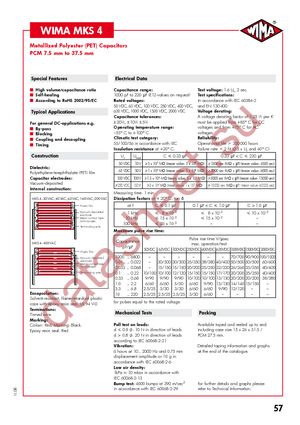 MKS4-.022/100/10P10 datasheet  