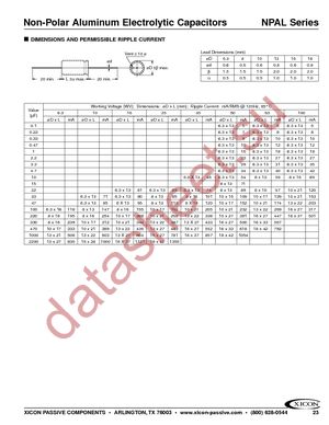 140-NPAL100V1.0 datasheet  