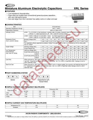 140-XRL160V220 datasheet  