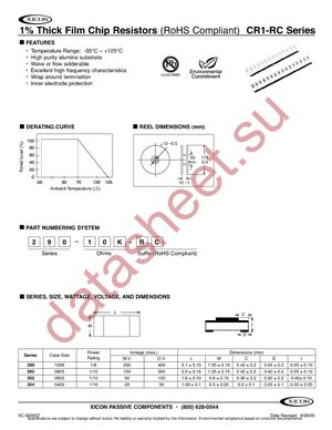 290-10K-RC datasheet  