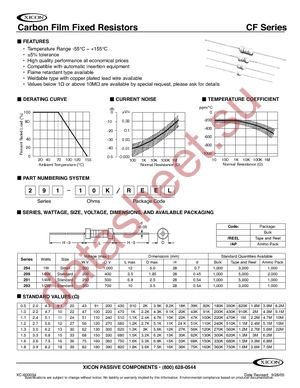 291-0.5 datasheet  