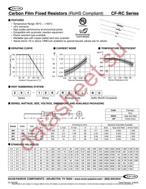 291-0.82-RC datasheet  