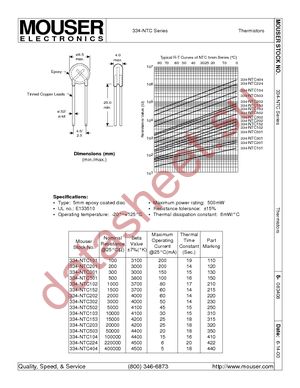 334-NTC302 datasheet  