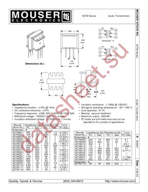 42TM008 datasheet  