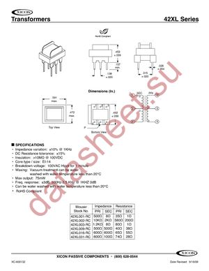 42XL001-RC datasheet  