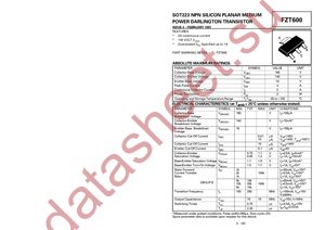 FZT600TA datasheet  