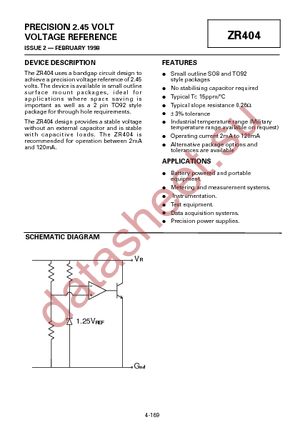 ZR40401R50STOB datasheet  