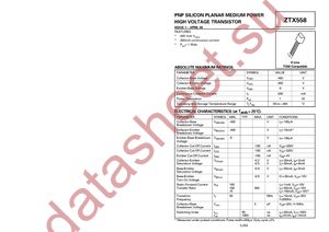 ZTX558STOB datasheet  