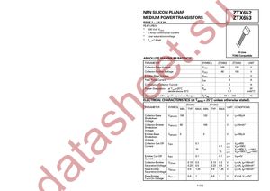 ZTX653 datasheet  