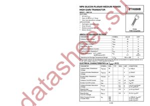 ZTX690BSTOA datasheet  