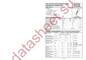 ZTX705STOA datasheet  