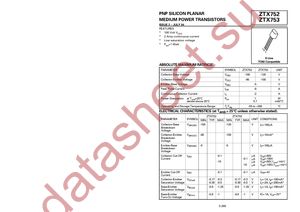 ZTX753STOA datasheet  