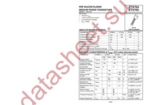 ZTX755STZ datasheet  